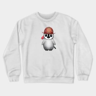 Cute Baby Penguin Firefighter Crewneck Sweatshirt